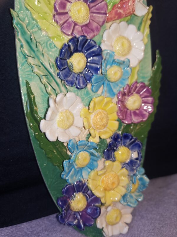 Flowers Chamomile bells wild flowers ceramic panel - Image 2