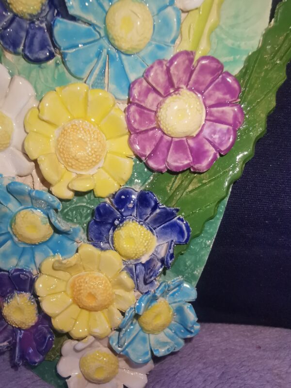 Flowers Chamomile bells wild flowers ceramic panel - Image 3