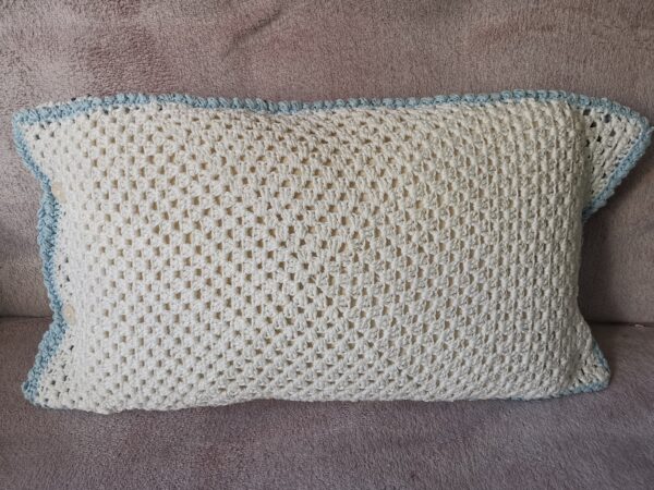 Pillow multicolored knitted case, Decorative pillow knitted cover, Cable knit pillow 40x60cm. - Image 4