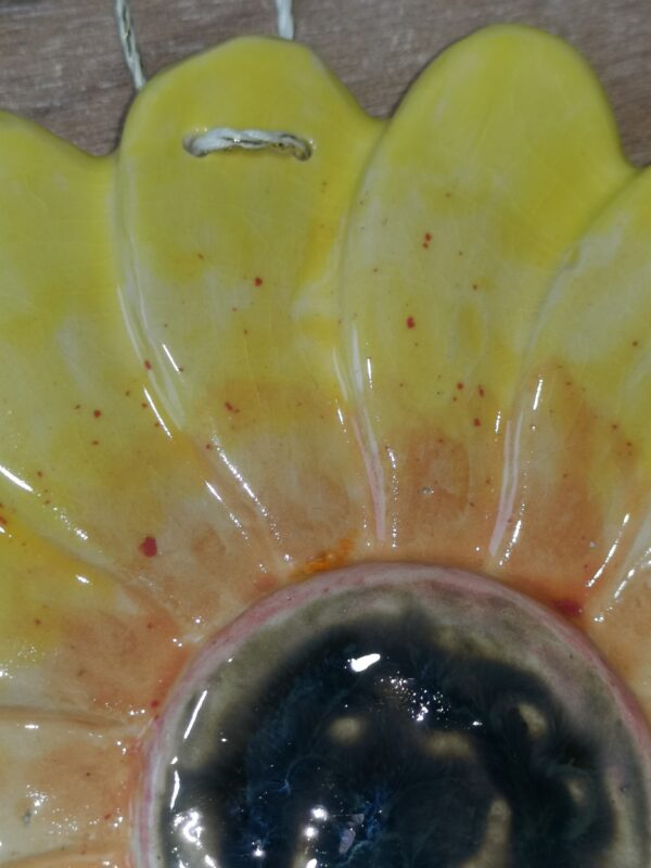Sunflower ceramic handmade - Image 3