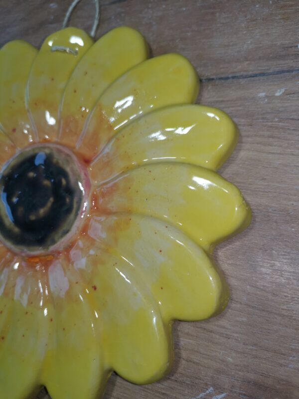 Sunflower ceramic handmade - Image 4
