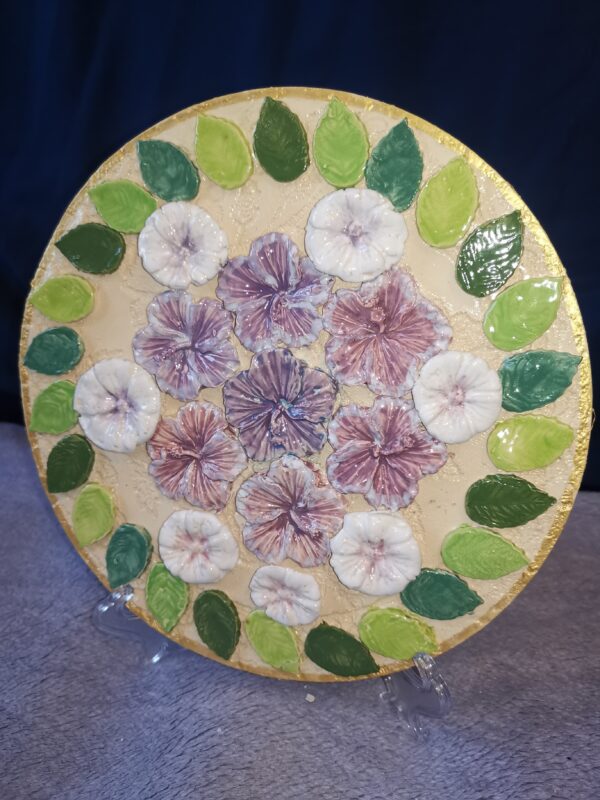 Daisieswild sculptural 3D flowers ceramic panel,  handmade, Still life. - Image 2