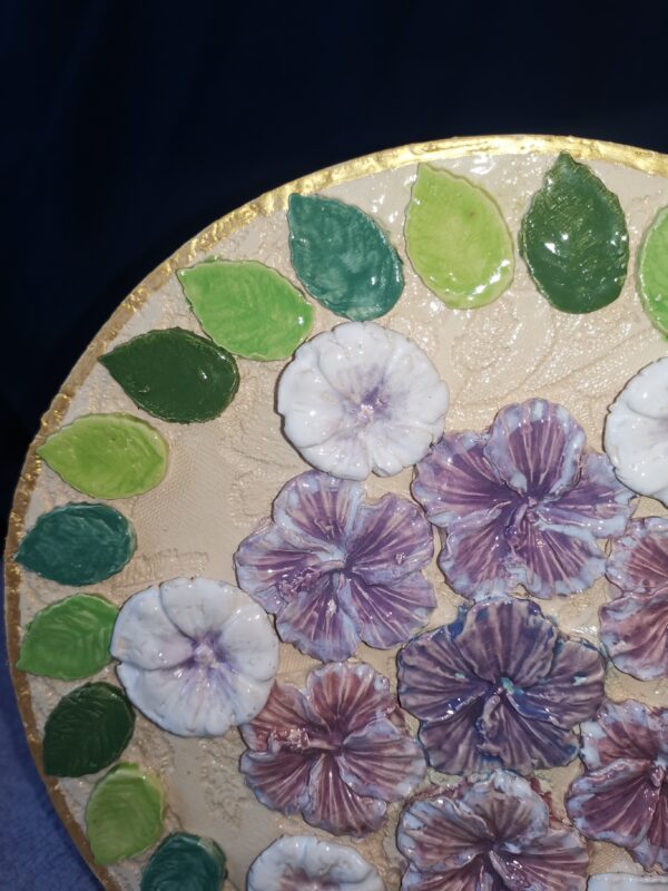 Daisieswild sculptural 3D flowers ceramic panel,  handmade, Still life. - Image 5