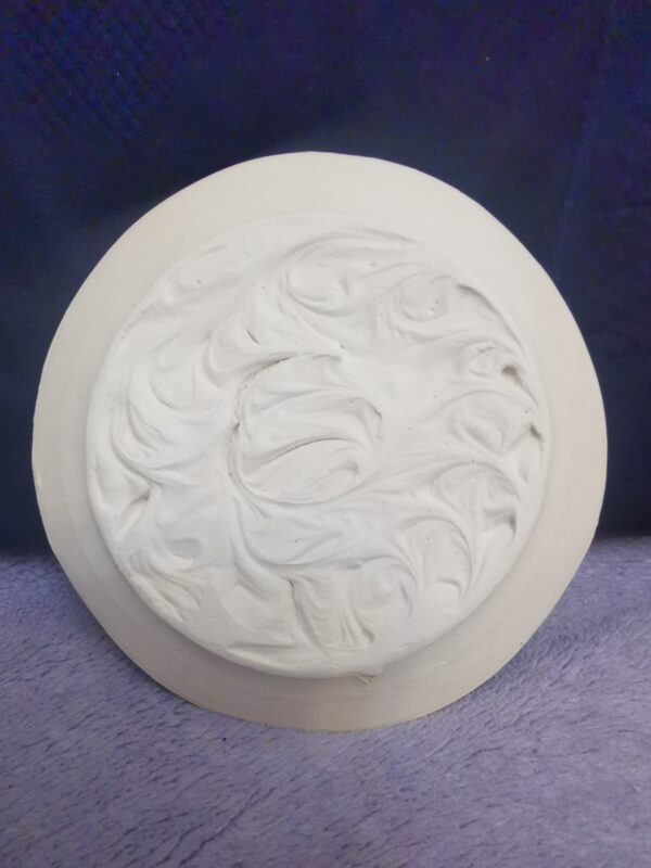 Tulips sculptural  ceramic plate  handmade - Image 4