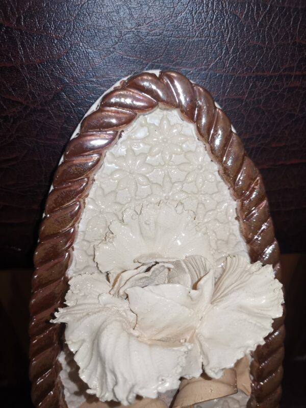 Tulips 3D sculpture ceramic panel,  bohemia flower, handmade, Still life - Image 3