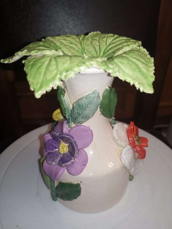 Vase flowers chamomile ceramic handmade - Image 10
