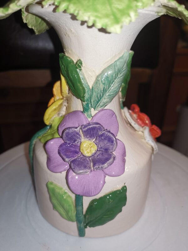 Vase flowers chamomile ceramic handmade - Image 9